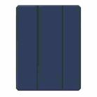 For iPad Pro 13 2024 Mutural Pinyue Series Smart Leather Tablet Case(Dark Blue) - 1