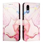 For Sharp Basio Active3 PT003 Marble Pattern Flip Leather Phone Case(Rose Gold) - 3