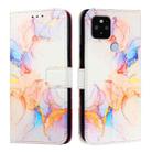 For Google Pixel 5 XL / 4a 5G PT003 Marble Pattern Flip Leather Phone Case(Galaxy Marble White) - 2