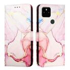 For Google Pixel 5a PT003 Marble Pattern Flip Leather Phone Case(Rose Gold) - 2