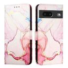 For Google Pixel 7 PT003 Marble Pattern Flip Leather Phone Case(Rose Gold) - 2