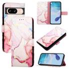 For Google Pixel 8 PT003 Marble Pattern Flip Leather Phone Case(Rose Gold) - 1