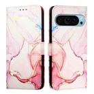 For Google Pixel 9 PT003 Marble Pattern Flip Leather Phone Case(Rose Gold) - 2