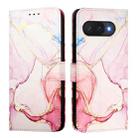 For Google Pixel 9a PT003 Marble Pattern Flip Leather Phone Case(Rose Gold) - 2