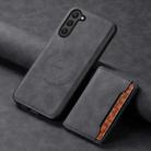 For Samsung Galaxy S23 5G Denior D13 Retro Texture Leather MagSafe Card Bag Phone Case(Black) - 2