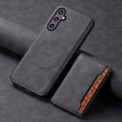 For Samsung Galaxy S23 FE 5G Denior D13 Retro Texture Leather MagSafe Card Bag Phone Case(Black) - 2