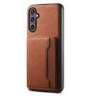 For Samsung Galaxy S23 FE 5G Denior D13 Retro Texture Leather MagSafe Card Bag Phone Case(Brown) - 1