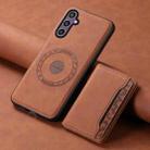 For Samsung Galaxy S23 FE 5G Denior D13 Retro Texture Leather MagSafe Card Bag Phone Case(Brown) - 2