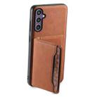 For Samsung Galaxy S23 FE 5G Denior D13 Retro Texture Leather MagSafe Card Bag Phone Case(Brown) - 3