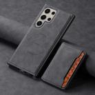 For Samsung Galaxy S24 Ultra 5G Denior D13 Retro Texture Leather MagSafe Card Bag Phone Case(Black) - 2