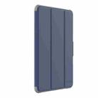 For iPad Pro 13 2024 Mutural PC Hybrid TPU Leather Smart Tablet Case(Dark Blue) - 1