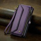 For Google Pixel 7a CaseMe C36 Card Slots Zipper Wallet RFID Anti-theft Leather Phone Case(Purple) - 2