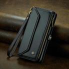 For Google Pixel 8 CaseMe C36 Card Slots Zipper Wallet RFID Anti-theft Leather Phone Case(Black) - 2