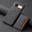 For Google Pixel 8a Denior D13 Retro Texture Leather MagSafe Card Bag Phone Case(Black) - 2