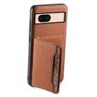 For Google Pixel 8a Denior D13 Retro Texture Leather MagSafe Card Bag Phone Case(Brown) - 3