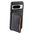 For Google Pixel 8 Pro Denior D13 Retro Texture Leather MagSafe Card Bag Phone Case(Black) - 3