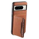 For Google Pixel 8 Pro Denior D13 Retro Texture Leather MagSafe Card Bag Phone Case(Brown) - 3