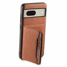 For Google Pixel 8 Denior D13 Retro Texture Leather MagSafe Card Bag Phone Case(Brown) - 3