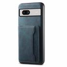 For Google Pixel 7a Denior D13 Retro Texture Leather MagSafe Card Bag Phone Case(Blue) - 1