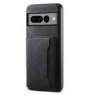 For Google Pixel 7 Pro 5G Denior D13 Retro Texture Leather MagSafe Card Bag Phone Case(Black) - 1