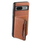 For Google Pixel 7 5G Denior D13 Retro Texture Leather MagSafe Card Bag Phone Case(Brown) - 3