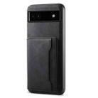 For Google Pixel 6a Denior D13 Retro Texture Leather MagSafe Card Bag Phone Case(Black) - 1
