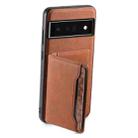 For Google Pixel 6 Pro Denior D13 Retro Texture Leather MagSafe Card Bag Phone Case(Brown) - 3