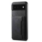 For Google Pixel 6 Denior D13 Retro Texture Leather MagSafe Card Bag Phone Case(Black) - 1