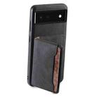For Google Pixel 6 Denior D13 Retro Texture Leather MagSafe Card Bag Phone Case(Black) - 3