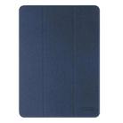 For iPad Pro 13 2024 Mutural YASHI Series Tablet Leather Smart Case(Blue) - 1