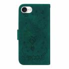 For iPhone SE 2024 Butterfly Rose Embossed Leather Phone Case(Green) - 3