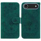 For iPhone 17 Air Butterfly Rose Embossed Leather Phone Case(Green) - 1