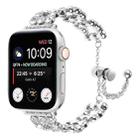 For Apple Watch Series 2 42mm Rhinestone Metal Bracelet Watch Band(Silver) - 1