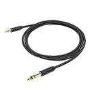 3662-3662BK 3.5mm Male to 6.35mm Male Stereo Amplifier Audio Cable, Length:1m(Black) - 2