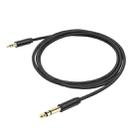 3662-3662BK 3.5mm Male to 6.35mm Male Stereo Amplifier Audio Cable, Length:2m(Black) - 2