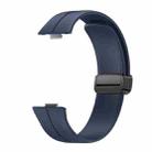 For Huawei Watch Fit3 Magnetic Folding Black Buckle Silicone Watch Band(Midnight Blue) - 2