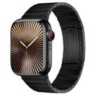 For Apple Watch Series 10 42mm PG60 Single Bead Bamboo Joint Titanium Metal Watch Band(Black) - 1