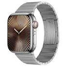 For Apple Watch Series 10 42mm PG60 Single Bead Bamboo Joint Titanium Metal Watch Band(Silver) - 1