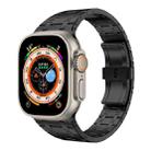 For Apple Watch Ultra 2 49mm PG94 Dual-link Modified Stainless Steel Watch Band(Black) - 1