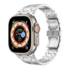 For Apple Watch Ultra 2 49mm PG94 Dual-link Modified Stainless Steel Watch Band(Silver) - 1
