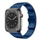 For Apple Watch Series 9 45mm PG94 Dual-link Modified Stainless Steel Watch Band(Blue) - 1
