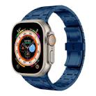 For Apple Watch Ultra 49mm PG94 Dual-link Modified Stainless Steel Watch Band(Blue) - 1