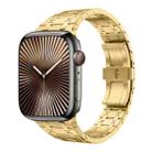 For Apple Watch Series 10 42mm PG94 Dual-link Modified Stainless Steel Watch Band(Gold) - 1