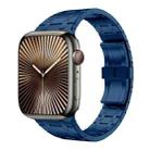 For Apple Watch Series 10 42mm PG94 Dual-link Modified Stainless Steel Watch Band(Blue) - 1