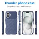 For iPhone 16 Thunderbolt Shockproof Soft TPU Phone Case(Blue) - 2