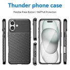 For iPhone 16 Plus Thunderbolt Shockproof Soft TPU Phone Case(Black) - 2