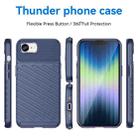 For iPhone SE 2024 Thunderbolt Shockproof Soft TPU Phone Case(Blue) - 2