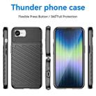 For iPhone SE 2024 Thunderbolt Shockproof Soft TPU Phone Case(Black) - 2