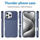 For iPhone 16 Pro Max Thunderbolt Shockproof Soft TPU Phone Case(Blue) - 2