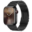 For Apple Watch Series 10 46mm PG63 Three-Bead Protrusion Titanium Metal Watch Band(Graphite Black) - 1
